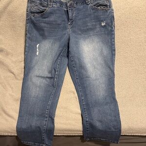 Democracy Women's Straight Leg Blue Jeans